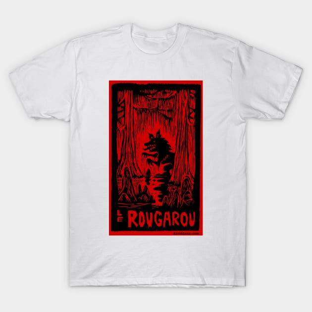 Le Rougarou Rouge T-Shirt by donar